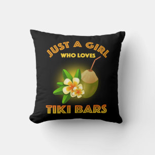 Coussin Juste Une Fille Qui Aime Les Bars Tiki