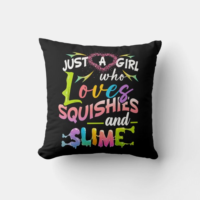 Coussin Juste Une Fille Qui Aime Les Squishies Et Les Fill (Recto)