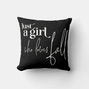 Coussin Juste une fille qui aime tomber
