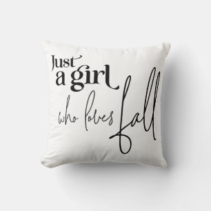 Coussin Juste une fille qui aime tomber