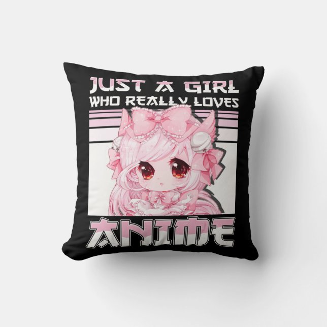 Coussin Juste Une Fille Qui Aime Vraiment Les Filles Anime (Recto)