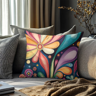 Coussin Kaleidoscope couleur rétro super