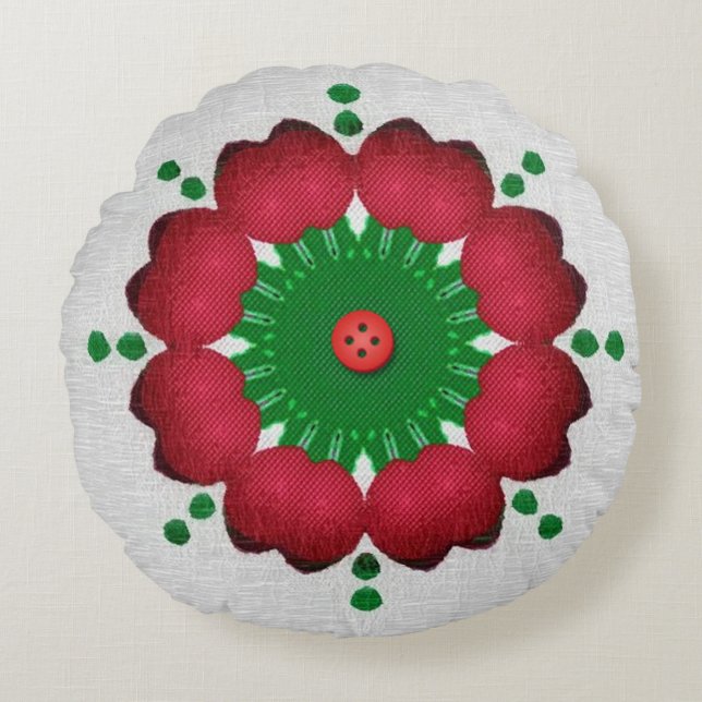Coussin Kaleidoscope de Noël (Devant)