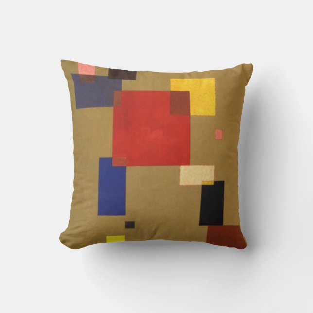 Coussin Kandinsky Abstrait treize rectangles (Recto)