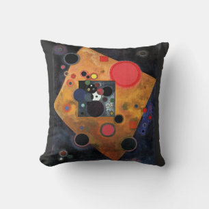 Coussin Kandinsky - Accent en rose,