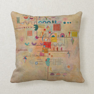 Coussin Kandinsky - Ascent gracieux, peinture populaire