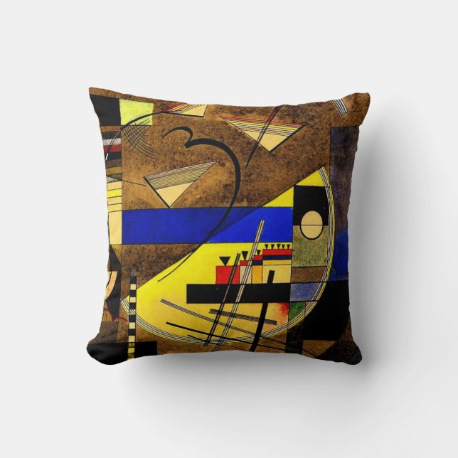 Coussin Kandinsky - Festes III, art abstrait (Recto)