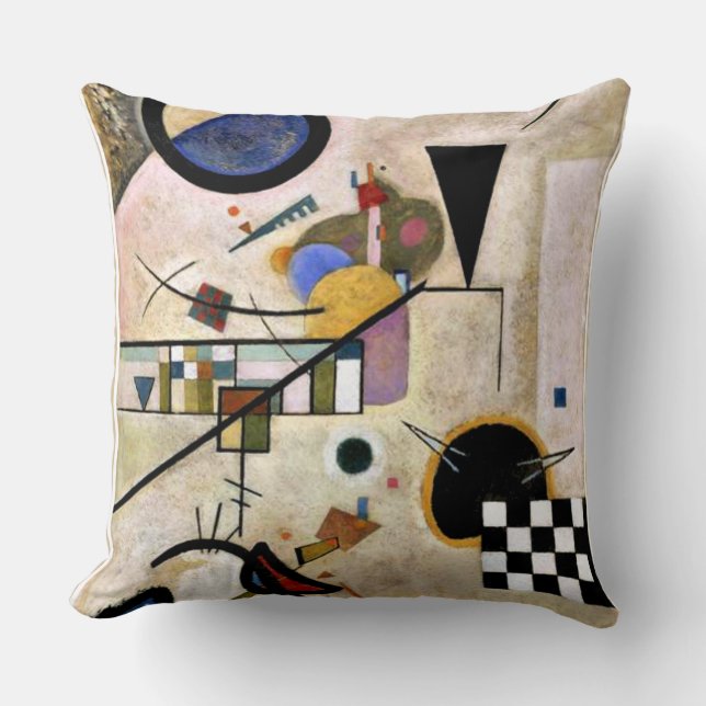 Coussin Kandinsky - Les accords s'opposent (Recto)