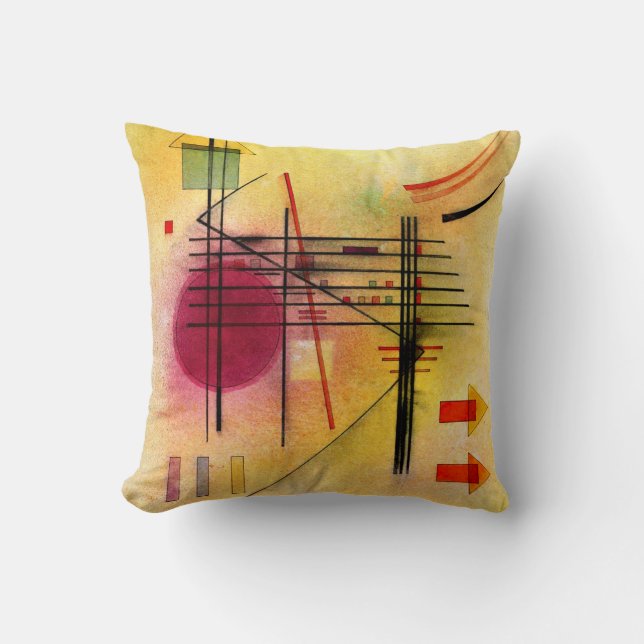 Coussin Kandinsky - Vibrant, populaire peinture abstraite, (Recto)