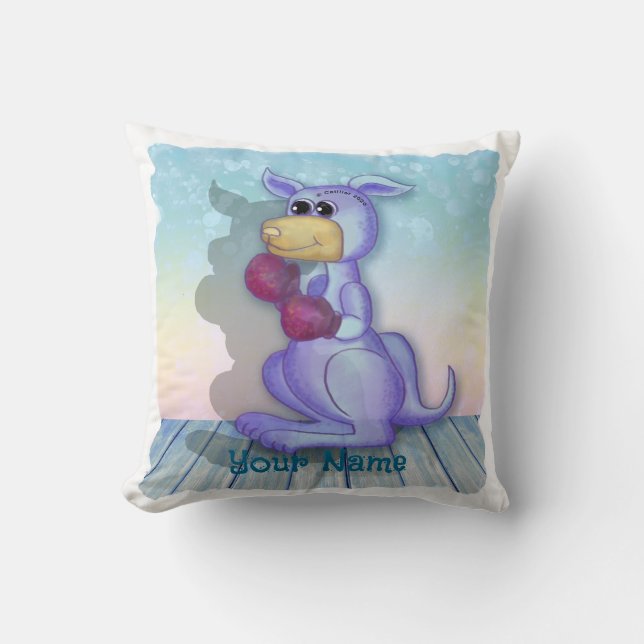 Coussin Kangourou de boxe (Recto)