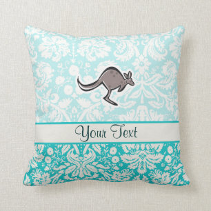 Coussin Kangourou mignon de bande dessinée