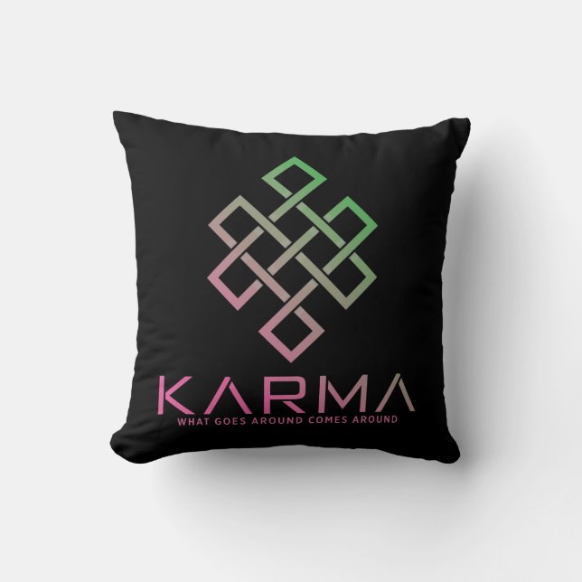 Coussin Karma - Ce qui se passe autour de nous (Recto)