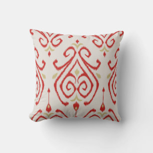 Coussin kat chic moderne or rouge beige beige