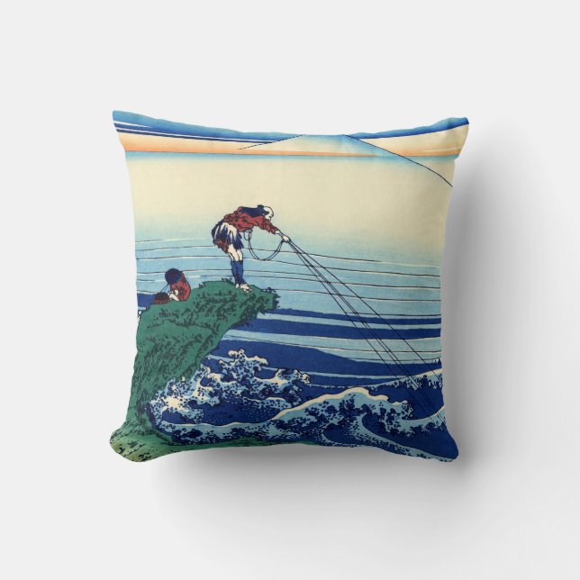 Coussin Katsushika Hokusai - Kajikazawa dans la province d (Recto)