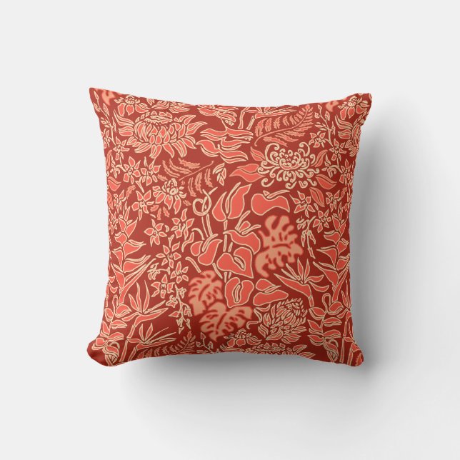 Coussin Kauai Morning Hawaiian Protea Floral Reversible (Recto)