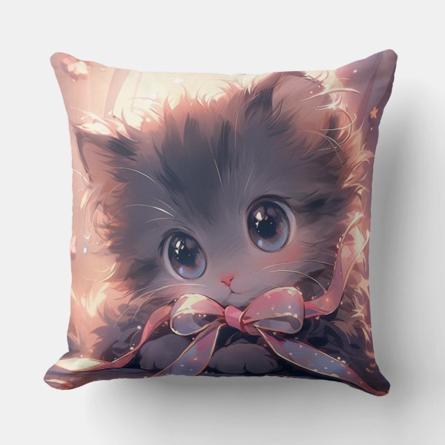 Coussin Kawaii Kitten (Recto)