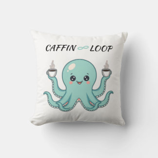 Coussin Kawaii Octopus Pillow – Caffin Loop Coffee Vibes
