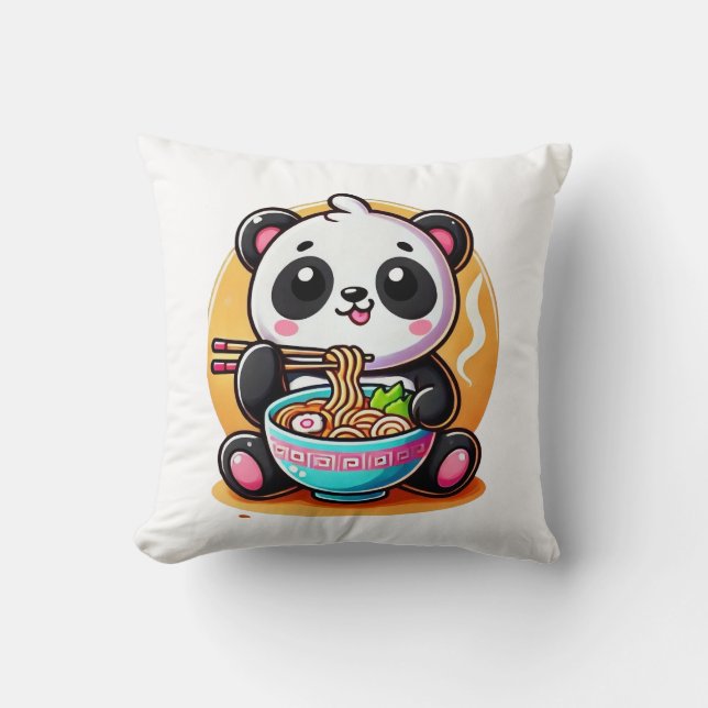 Coussin Kawaii Panda (Recto)