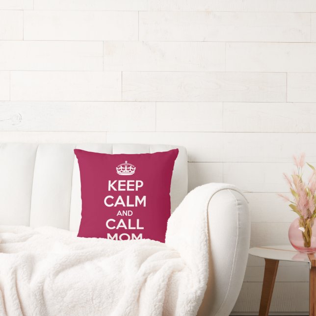 Coussin Keep Calm and Call Mom (Canapé)