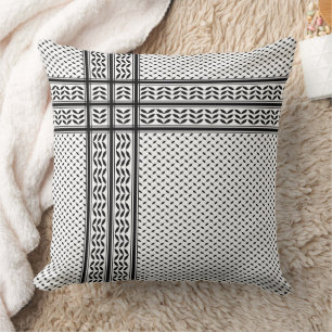 Coussin Keffiyeh Symbole de la résistance palestinienne Mo