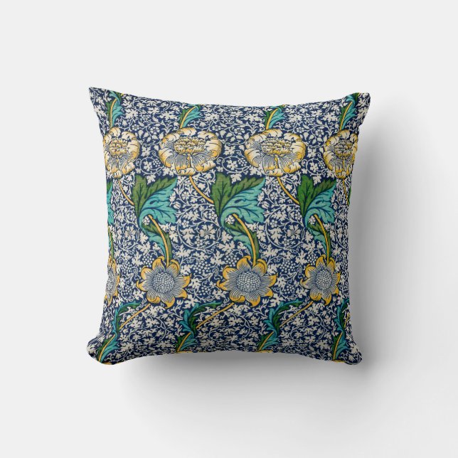 Coussin Kennet Motif (par William Morris) (Recto)