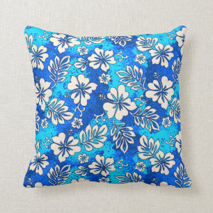 Coussin Ketmie en forme de coeur hawaïenne de Pua Aloha