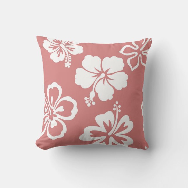 Coussin Ketmie mauve (Recto)