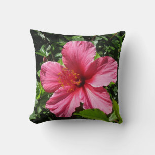 Coussin Ketmie rose foncée