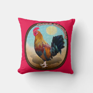 Coussin Key West - Coq tzigane Good Morning Vintage Oval