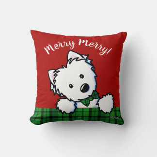 Coussin KiniArt Westie Boy & Girl Christmas