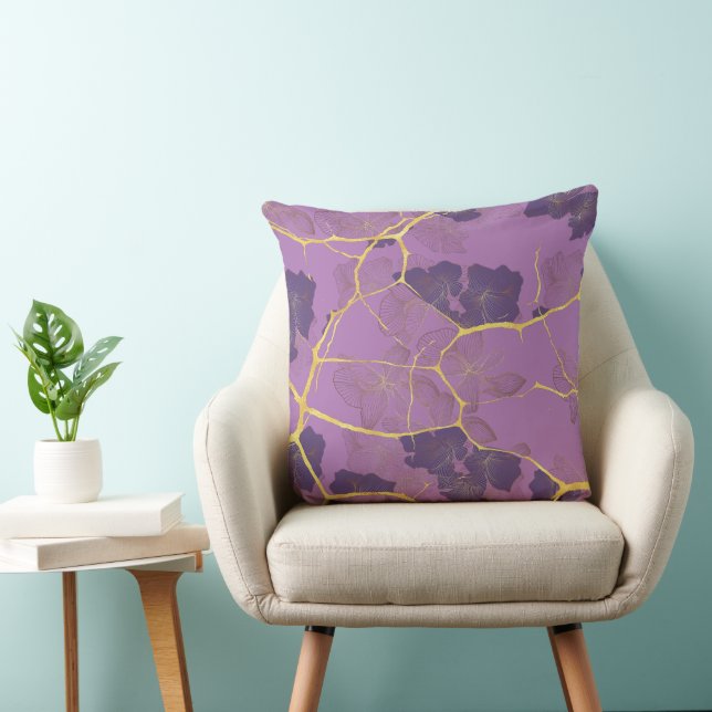 Coussin Kintsugi japonais. Double face. (Chaise)