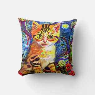 Coussin Kitty céleste