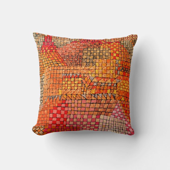 Coussin Klee - Château de la ville Kr (Recto)