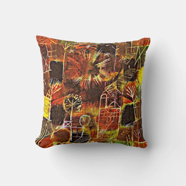 Coussin Klee - Composition cosmique (Recto)