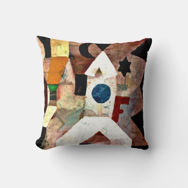 Coussin Klee - La Chapelle, Paul Klee (Recto)