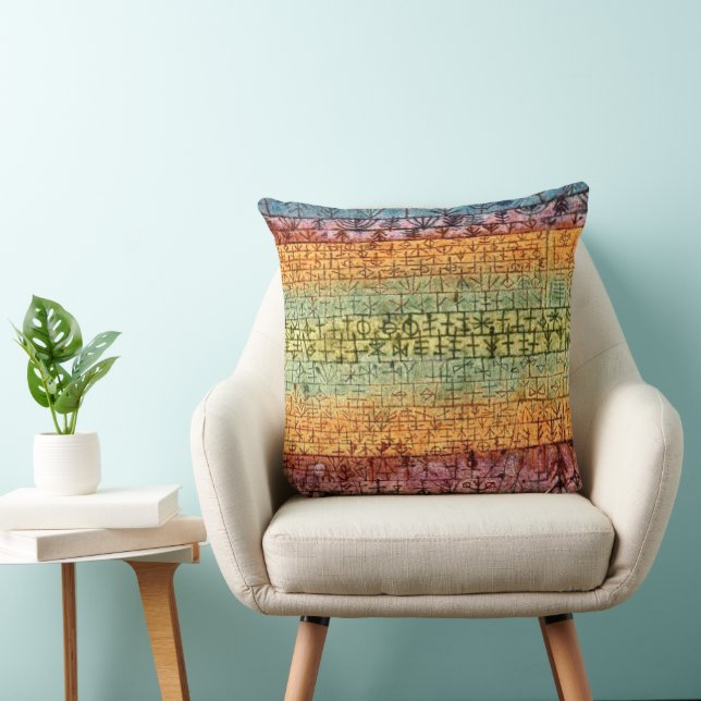 Coussin Klee - Pépinière d'arbres (Chaise)