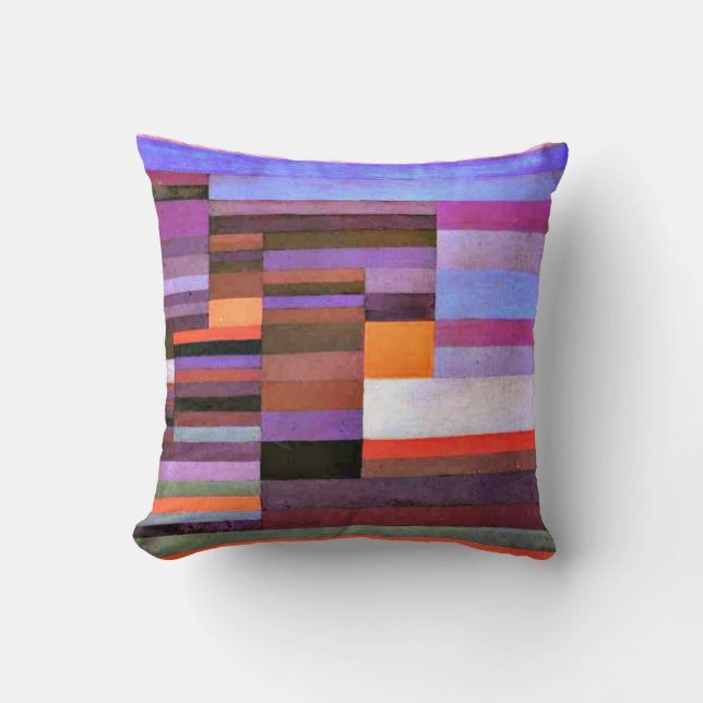 Coussin Klee - Soirée du feu (Recto)