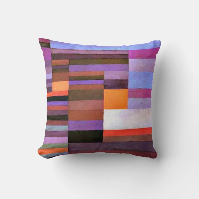 Coussin Klee - Soirée du feu (Recto)