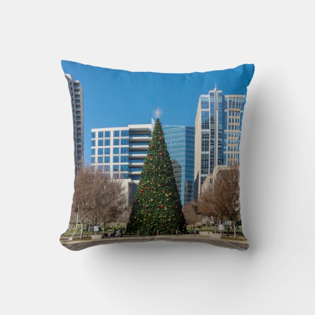 Coussin Klyde Warren Dallas Noël (Recto)