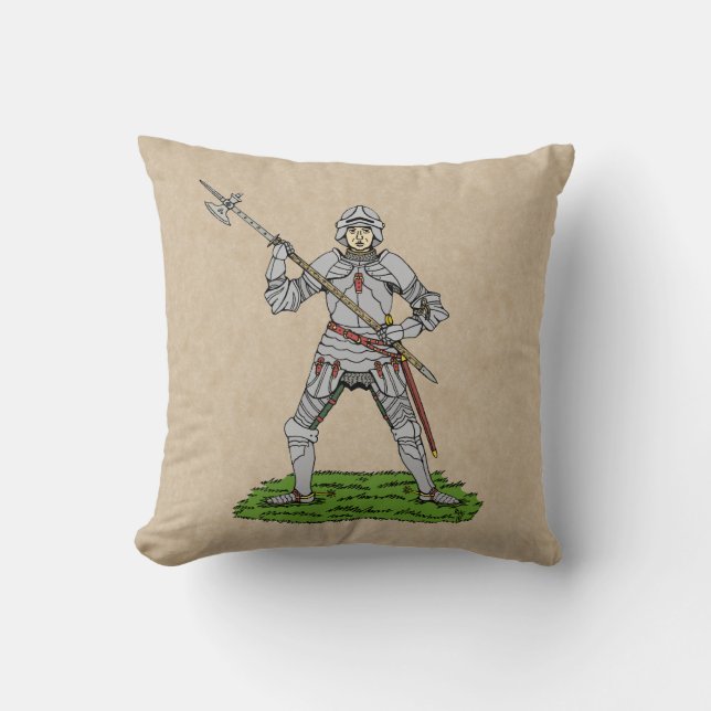 Coussin Knight anglais du XVe siècle (Recto)
