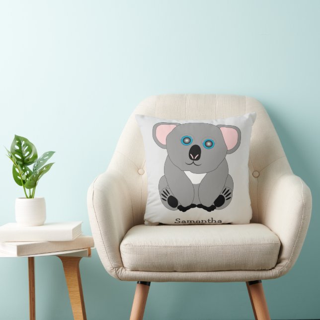 Coussin Koala Bear Design Personalised (Chaise)