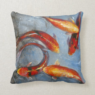 Coussin Koi gracieux I