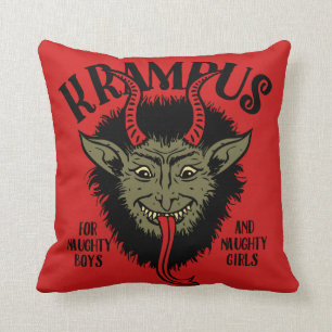 Coussin Krampus Face Naughty