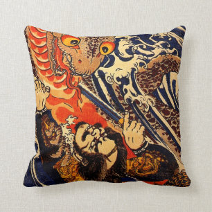 Coussin Kuniyoshi Hanagami Danjo aucun jo Arakage