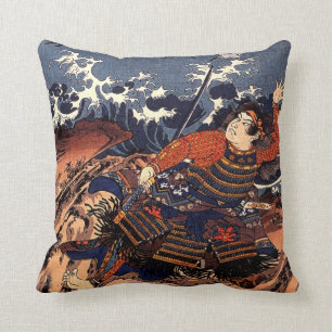 Coussin Kuniyoshi Tamomori attaché à une ancre énorme