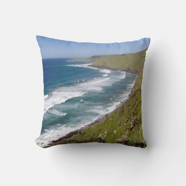 Coussin La baie de café Coastal Scenery (Recto)