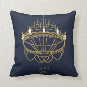 Coussin La beauté et la bête   Chandelier - Soyez notre in