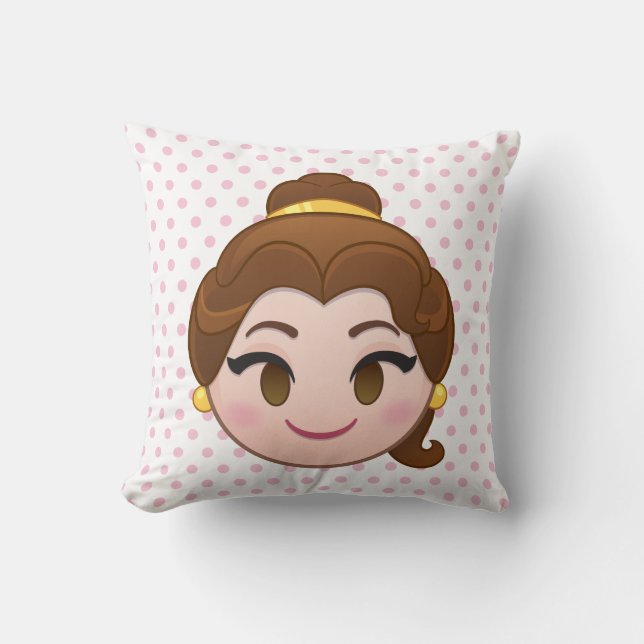 Coussin La beauté et l'Emoji des bêtes| Belle (Recto)