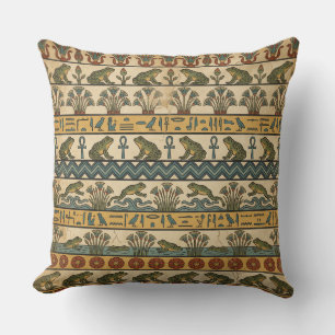 Coussin La Bénédiction de Heqet : Fresque de grenouille de