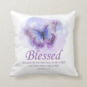 Coussin La Bible chrétienne des femmes Verse Papillon :B